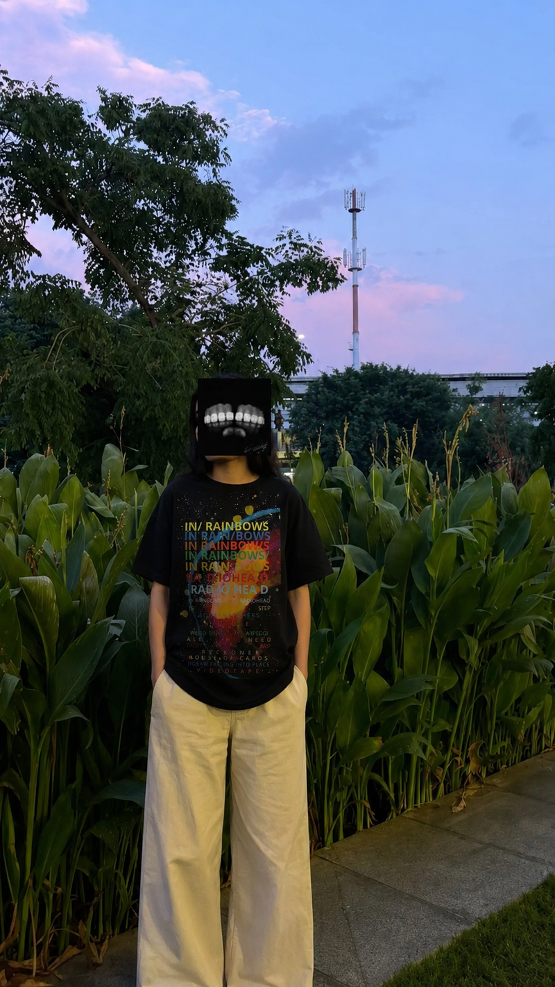 In Rainbows Radiohead Oversized Tee