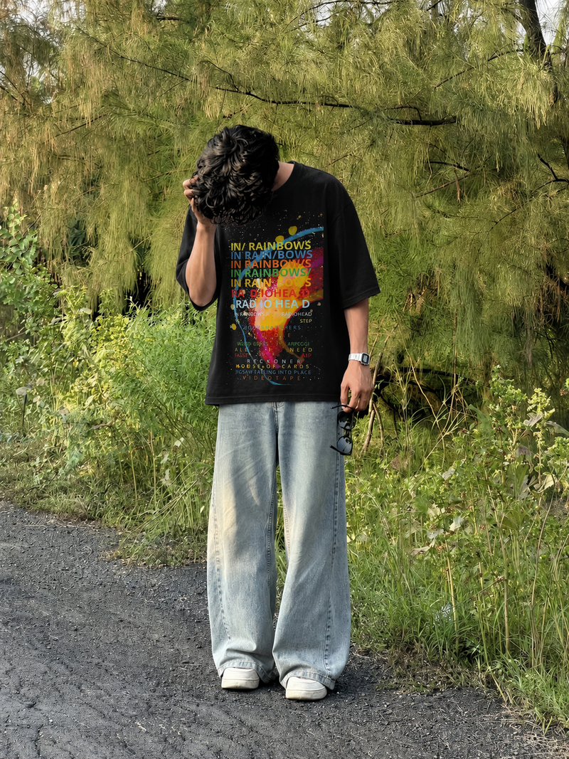 In Rainbows Radiohead Oversized Tee