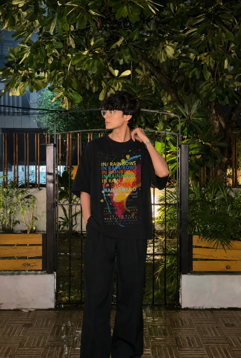In Rainbows Radiohead Oversized Tee
