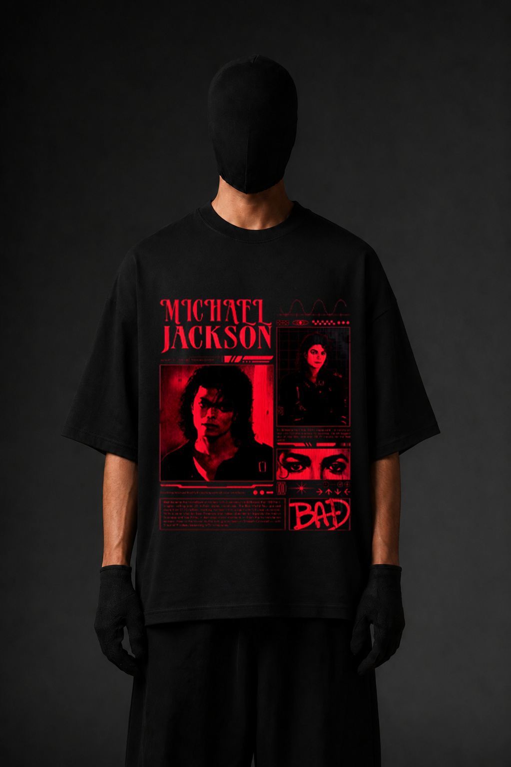 BAD Michael Jackson Oversized Tee