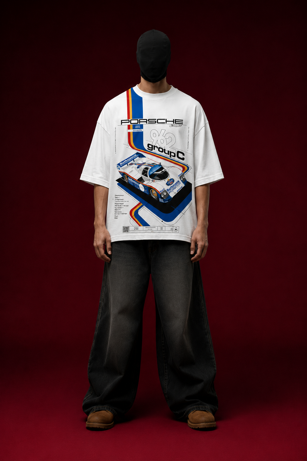 Porsche 969 groupC Oversized Tee