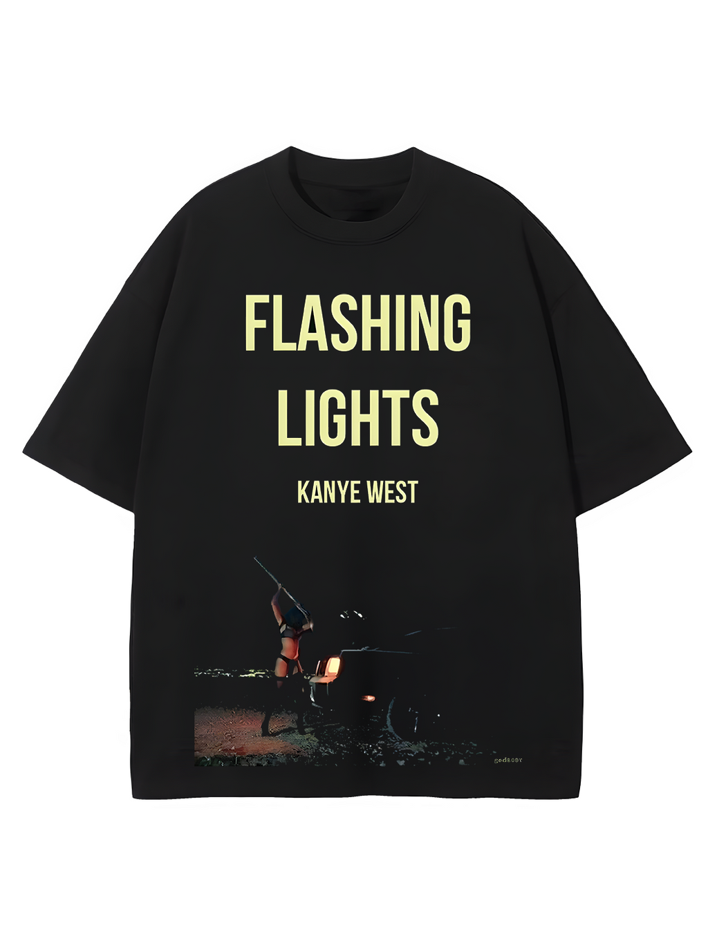 Flashing Lights Kanye West Oversized Tee