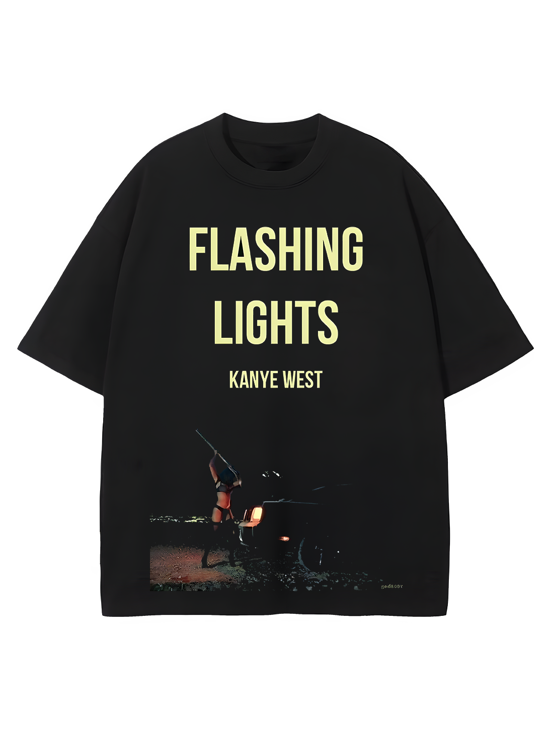 Flashing Lights Kanye West Oversized Tee