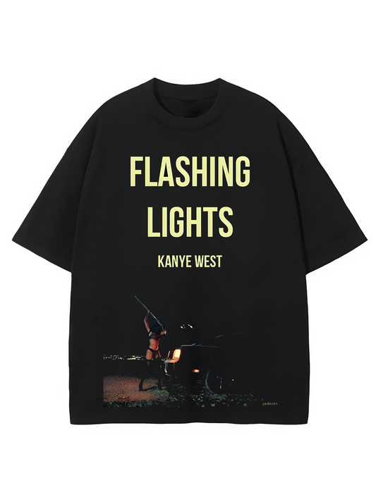 Flashing Lights Kanye West Oversized Tee